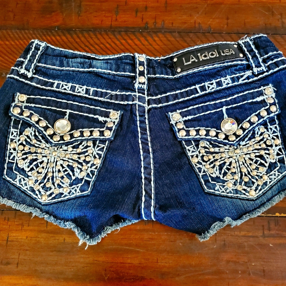LA Idol Bedazzled shorts